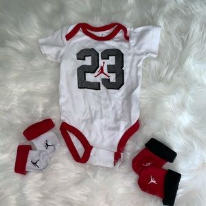 Jordan Onesie and Two Booties